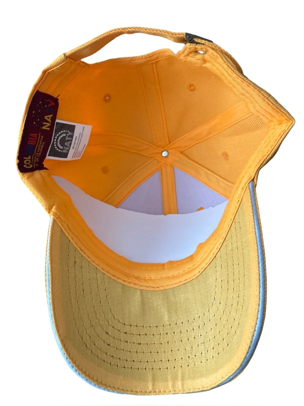 NWT Unisex Colombia Embroidered Yellow Baseball Cap Colombian Flag Hat Sombrero